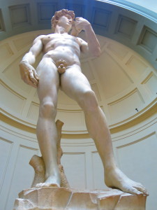 Michelangelo's David in the Accademia Gallery